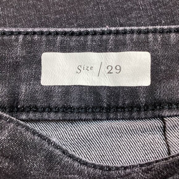 Pilcro & The Letterpress Anthropologie Womens 29 Button-Fly Wide Leg Jeans Black - Picture 15 of 15